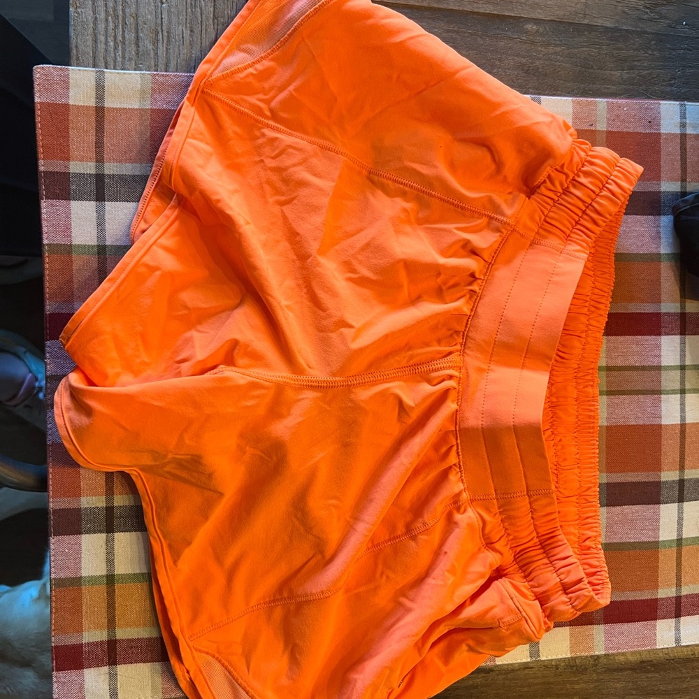 lululemon athletica Orange Athletic Shorts